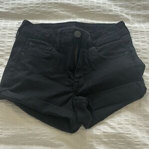 Women’s jean shirt, American Eagle, high rise, black, worn once, size 6